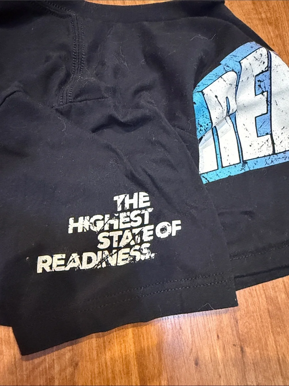 Reckon Cropped Graphic Tee - Black with Blue & Pink Logo